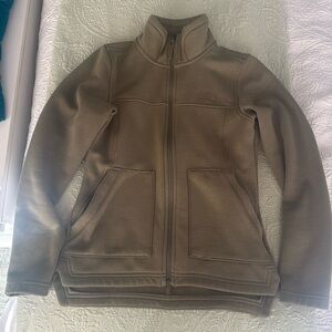 North Face Olive Zip Up XS